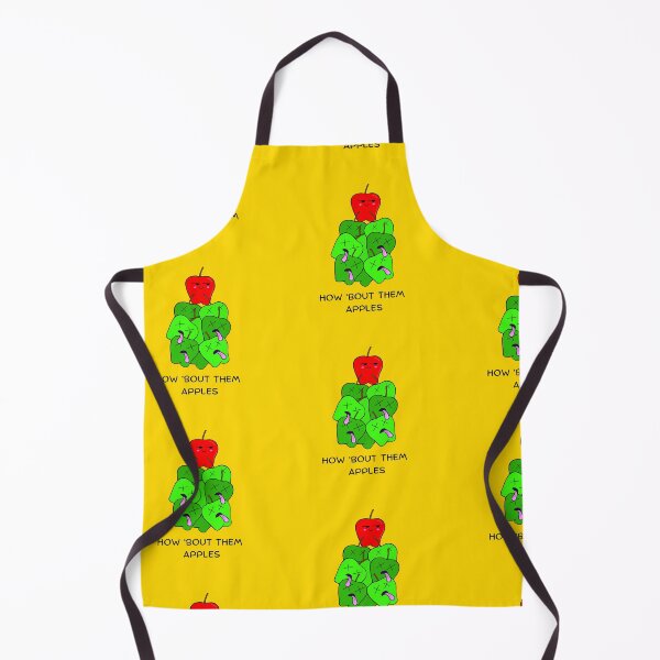 (Golden Yellow) How 'bout Them Apples Kawaii Cute Food Art Apron