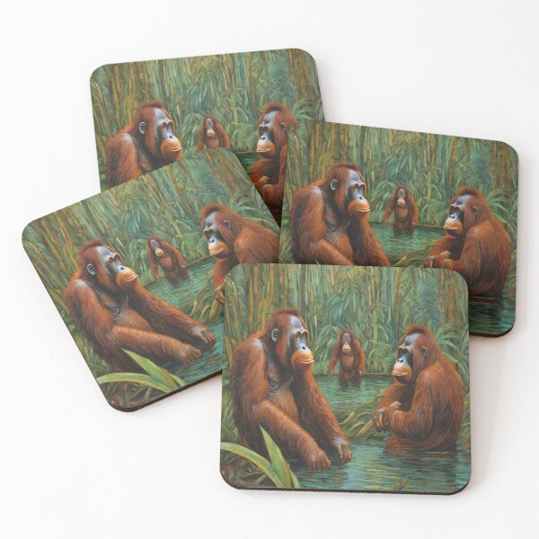 Item preview, "Asian Monkeys, the Orangutans"  designed and sold by Artisticanvas.