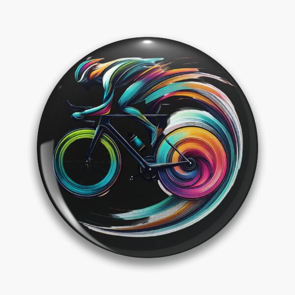 Item preview, Colorful Bicycle Motion - Artistic Cycling Graphic designed and sold by Desireehaz.