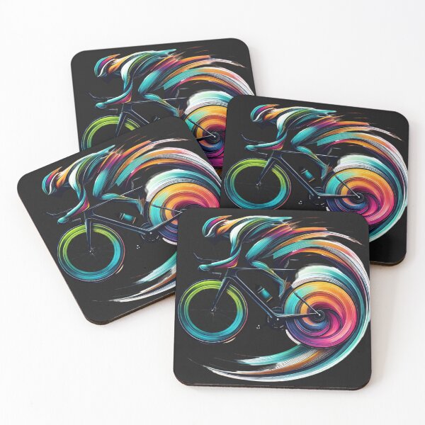 Item preview, Colorful Bicycle Motion - Artistic Cycling Graphic designed and sold by Desireehaz.