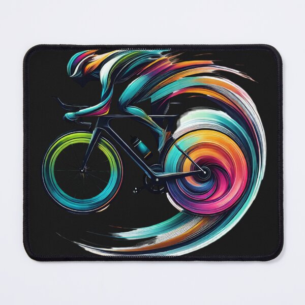 Item preview, Colorful Bicycle Motion - Artistic Cycling Graphic designed and sold by Desireehaz.