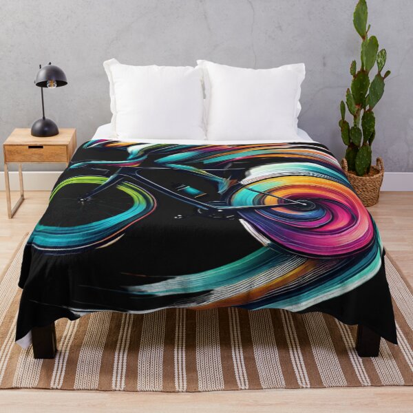 Item preview, Colorful Bicycle Motion - Artistic Cycling Graphic designed and sold by Desireehaz.