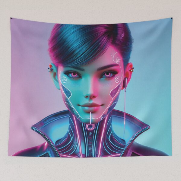 Item preview, Cyber Nomad: Glowing Beauty designed and sold by PawtopiaDesigns.