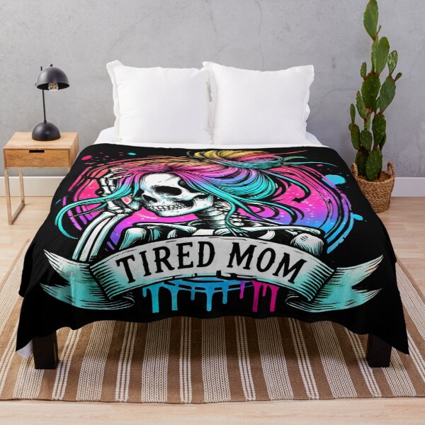 Item preview, Tired Mom Skeleton - Funny and Colorful Mom Life Design designed and sold by DrawHandArt.