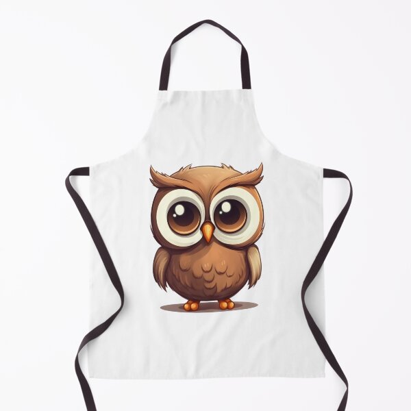 Item preview, Brown owl with big eyes designed and sold by Lama Studio.