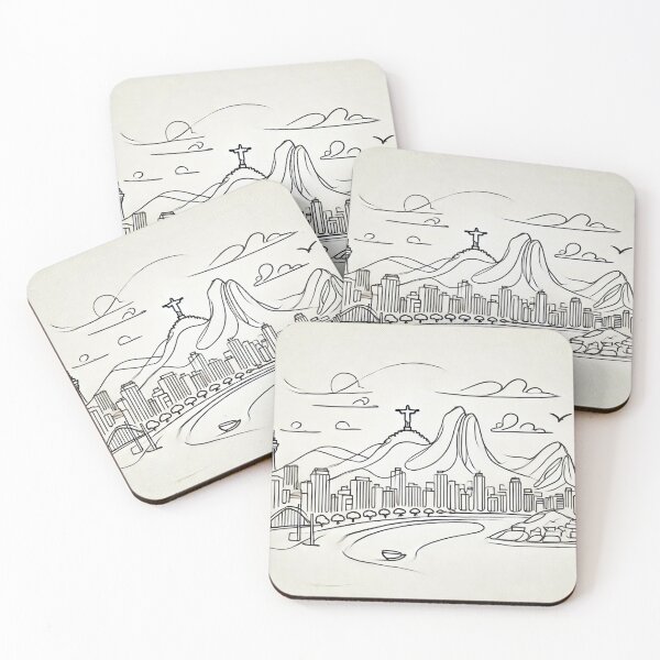 Item preview, Rio De Janeiro skyline  designed and sold by VHSVIBES.