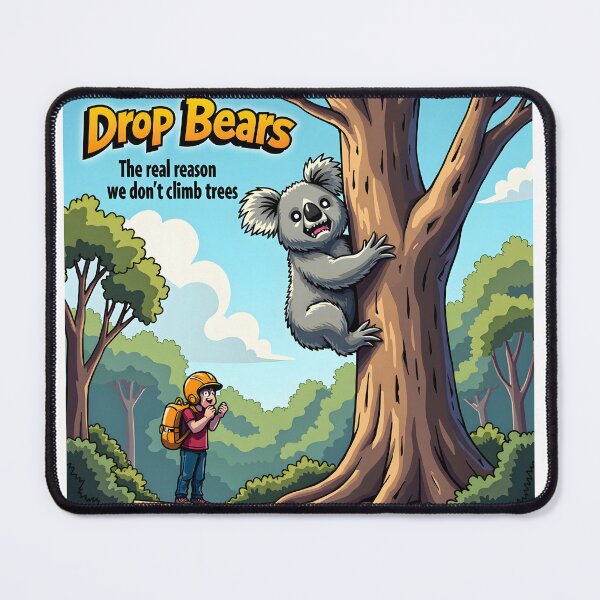 Item preview, Drop Bears: The Real Reason We Don't Climb Trees designed and sold by GaricDrawsob.