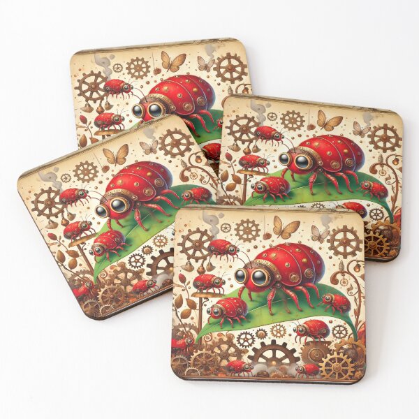 Item preview, Steampunk Red Aphids designed and sold by Sillytoe.