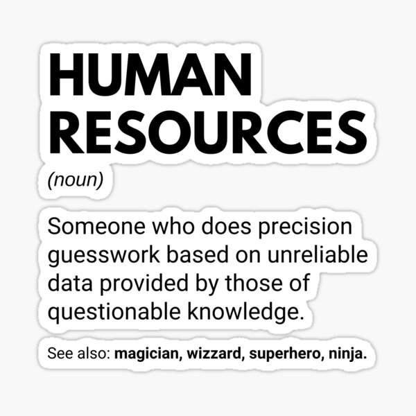 Item preview, Human Resources Funny HR Manager Definition designed and sold by CuteLovelyDesigns.