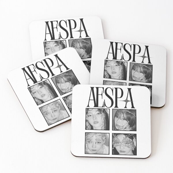 Item preview, Aespa Group Members Y2K Preppy Blank And White Collage Design designed and sold by HELL0WBELLO.
