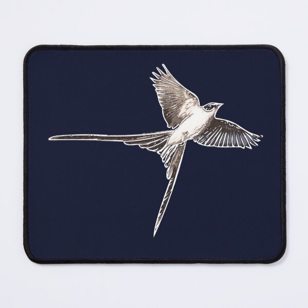 Item preview, Fork-tailed Flycatcher Flying White Alternate Design designed and sold by designsasstultd.