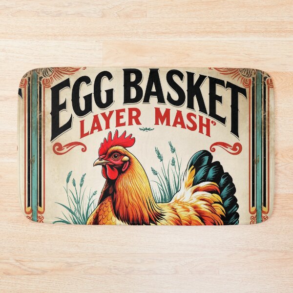 Item preview, EGG BASKET LAYER MASH FEED SACK HEN designed and sold by Marcee Duggar.