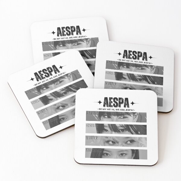 Item preview, Aespa Group Eye Members Y2K Preppy Blank And White Collage Design designed and sold by HELL0WBELLO.