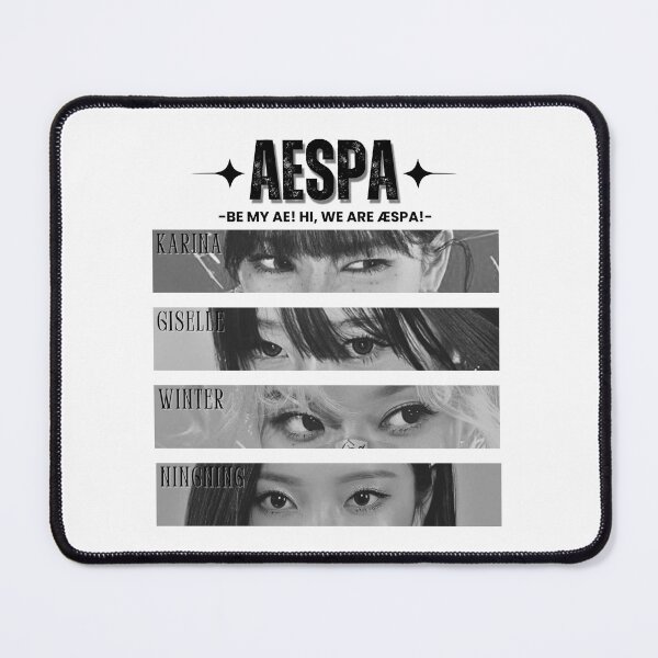 Item preview, Aespa Group Eye Members Y2K Preppy Blank And White Collage Design designed and sold by HELL0WBELLO.