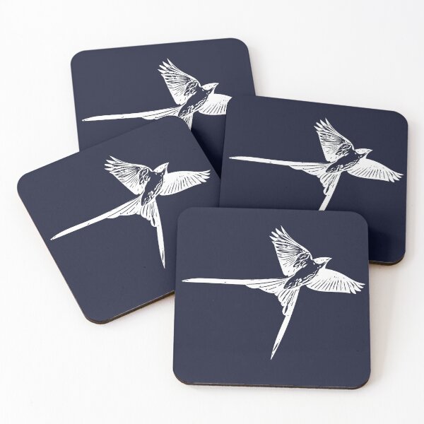 Item preview, Fork-tailed Flycatcher Flying White Design  designed and sold by designsasstultd.