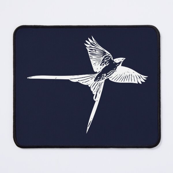 Item preview, Fork-tailed Flycatcher Flying White Design designed and sold by designsasstultd.