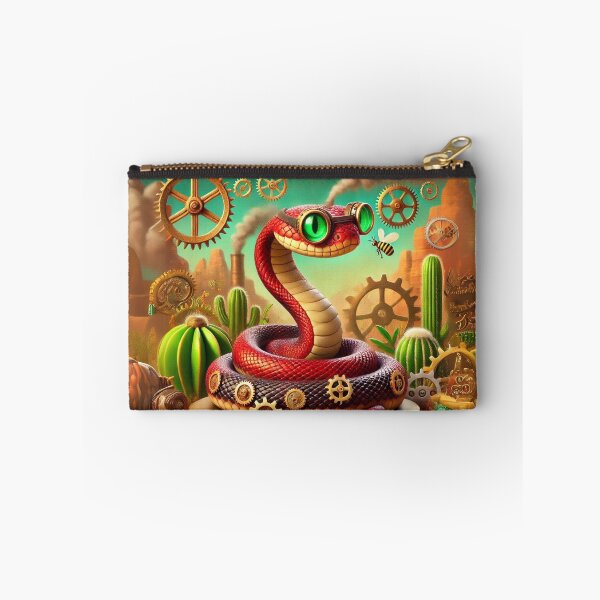 Item preview, Steampunk Red Diamondback Rattlesnake designed and sold by Sillytoe.