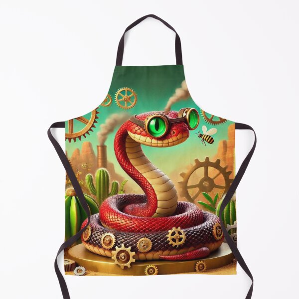 Item preview, Steampunk Red Diamondback Rattlesnake designed and sold by Sillytoe.