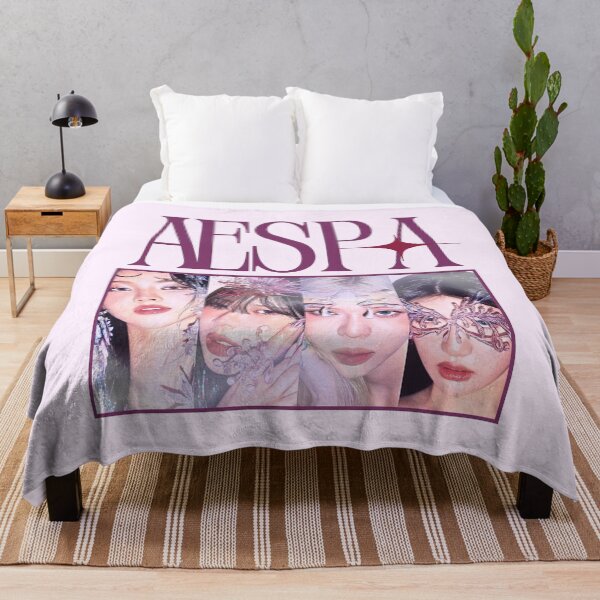 Item preview, Aespa Group Members Y2K Preppy Purple Collage Design designed and sold by HELL0WBELLO.