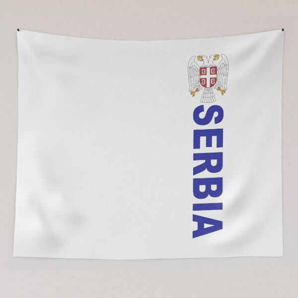 Item preview, Serbian Eagle Deluxe Original with Blue Text designed and sold by merchhost.