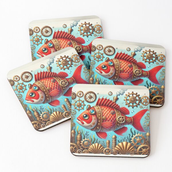 Item preview, Steampunk Red Drum Fish designed and sold by Sillytoe.