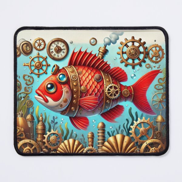 Item preview, Steampunk Red Drum Fish designed and sold by Sillytoe.