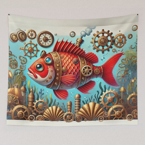Item preview, Steampunk Red Drum Fish designed and sold by Sillytoe.