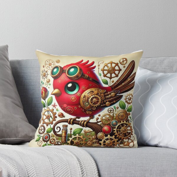 Item preview, Steampunk Red Finch designed and sold by Sillytoe.