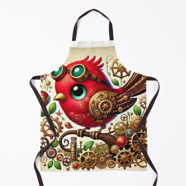 Item preview, Steampunk Red Finch designed and sold by Sillytoe.
