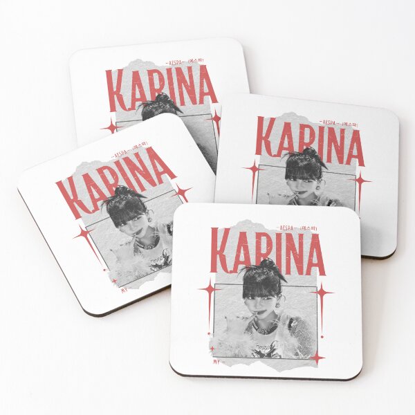 Item preview, Aespa Karina Members Y2K Preppy Blank And Red Collage Design designed and sold by HELL0WBELLO.