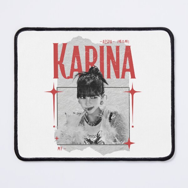 Item preview, Aespa Karina Members Y2K Preppy Blank And Red Collage Design designed and sold by HELL0WBELLO.