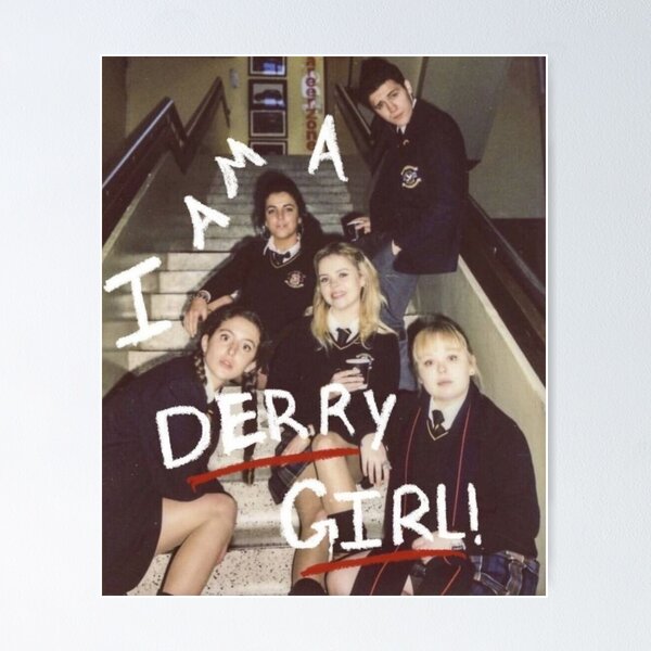 Vista previa del artículo con la obra «Soy un fan de Derry Girl», diseñado y vendido por Mowgv.