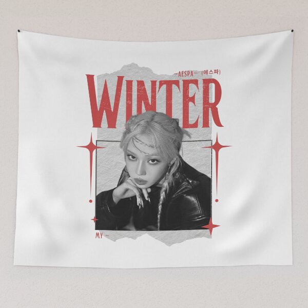 Item preview, Aespa Winter Members Y2K Preppy Blank And Red Collage Design designed and sold by HELL0WBELLO.