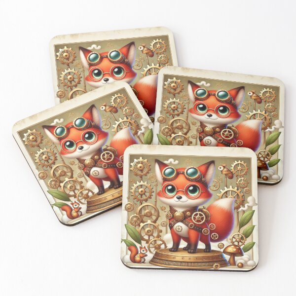 Item preview, Steampunk Red Fox designed and sold by Sillytoe.