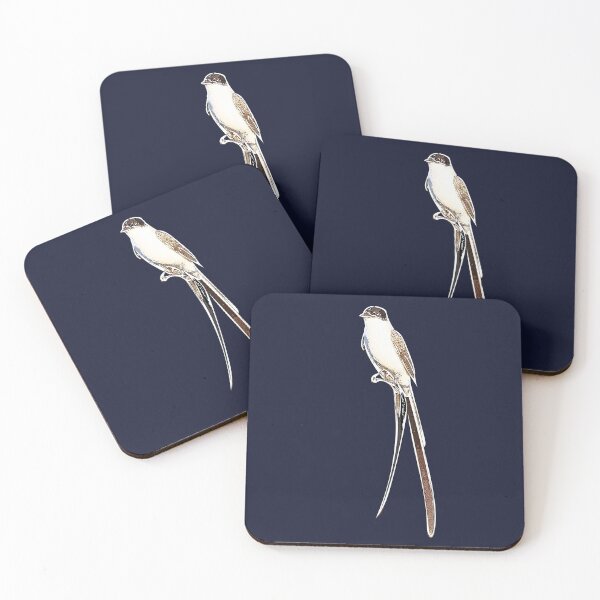 Item preview, Fork-tailed Flycatcher Perched White Alternate Design  designed and sold by designsasstultd.