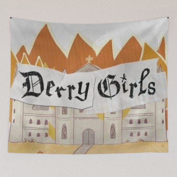 Item preview, Derry Girls Title Card Poster designed and sold by Mowgv.