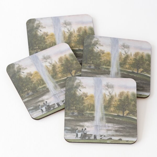 Item preview, Admiring the Fountain designed and sold by Mubbles Prints.