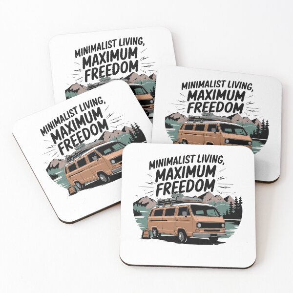 Item preview, Minimalist Living Maximum Freedom Van Life Adventure designed and sold by LiquidPrintsArtIL.