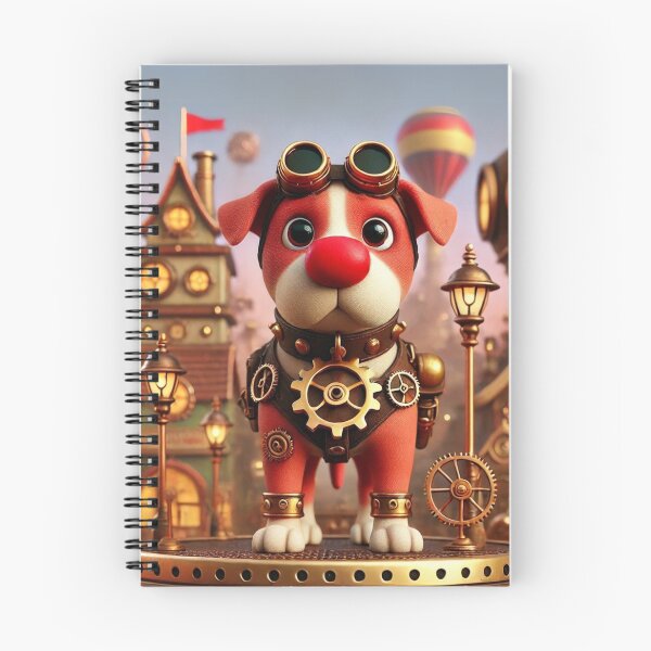 Item preview, Steampunk Red Nose Pit Bull designed and sold by Sillytoe.
