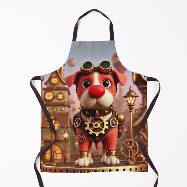 Item preview, Steampunk Red Nose Pit Bull designed and sold by Sillytoe.