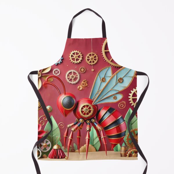 Item preview, Steampunk Red Paper Wasp designed and sold by Sillytoe.