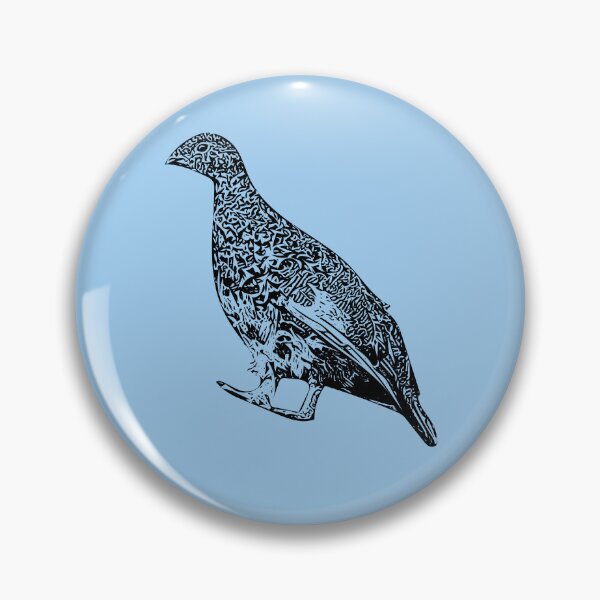 Item preview, White-tailed Ptarmigan Black Design  designed and sold by designsasstultd.