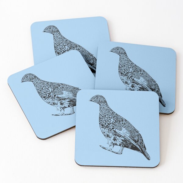 Item preview, White-tailed Ptarmigan Black Design  designed and sold by designsasstultd.