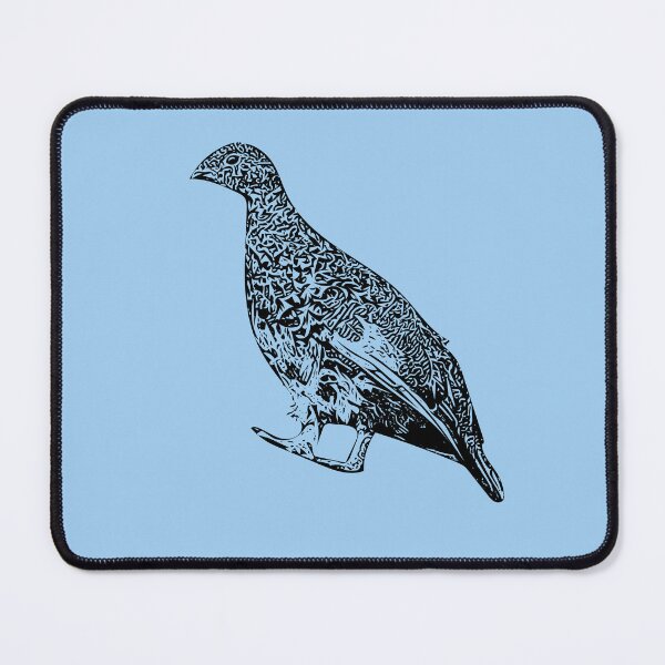 Item preview, White-tailed Ptarmigan Black Design designed and sold by designsasstultd.