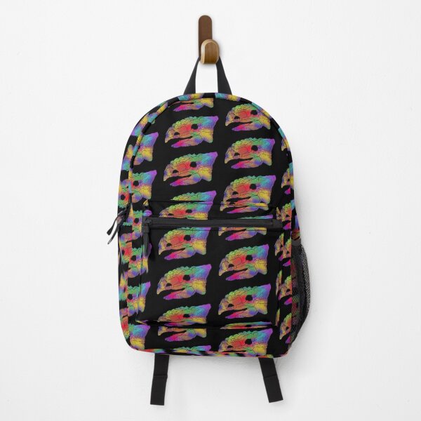 Item preview, Ankylosaurus Skull (Rainbow Watercolour) designed and sold by CKing-Paleo-Art.