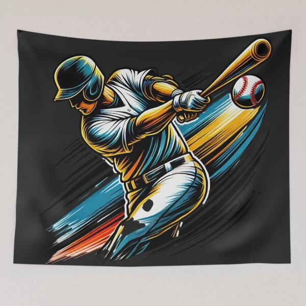 Item preview, Dynamic Baseball Swing - Bold Motion Artwork designed and sold by Desireehaz.
