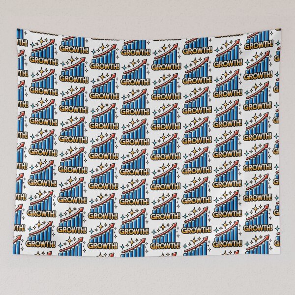Item preview, Growth Motivational Bar Graph Art designed and sold by Akioos.