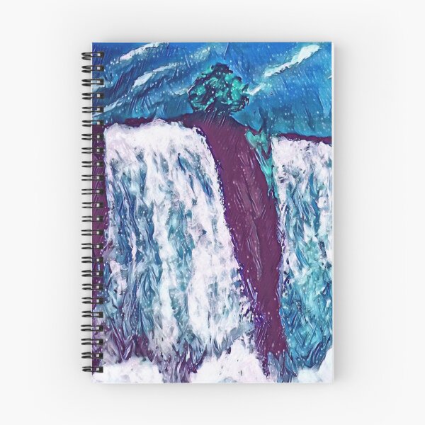 Item preview, Waterfall painting designed and sold by DoodlesDivine.