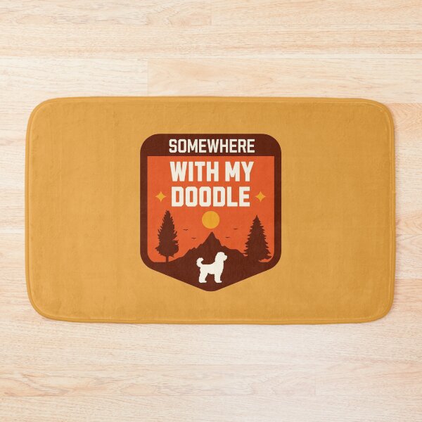 Item preview, Somewhere With My Doodle Vintage Hiking Camping Gift designed and sold by Guarddogdrive.