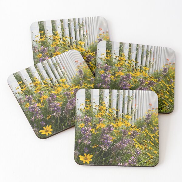 Item preview, Wildflowers Against a White Picket Fence designed and sold by YemmyZImages.